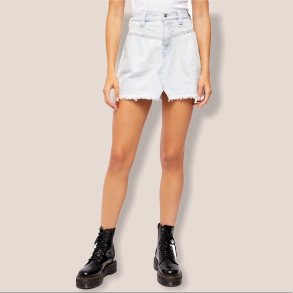 NWT Free people denim skirt - Picture 2 of 7